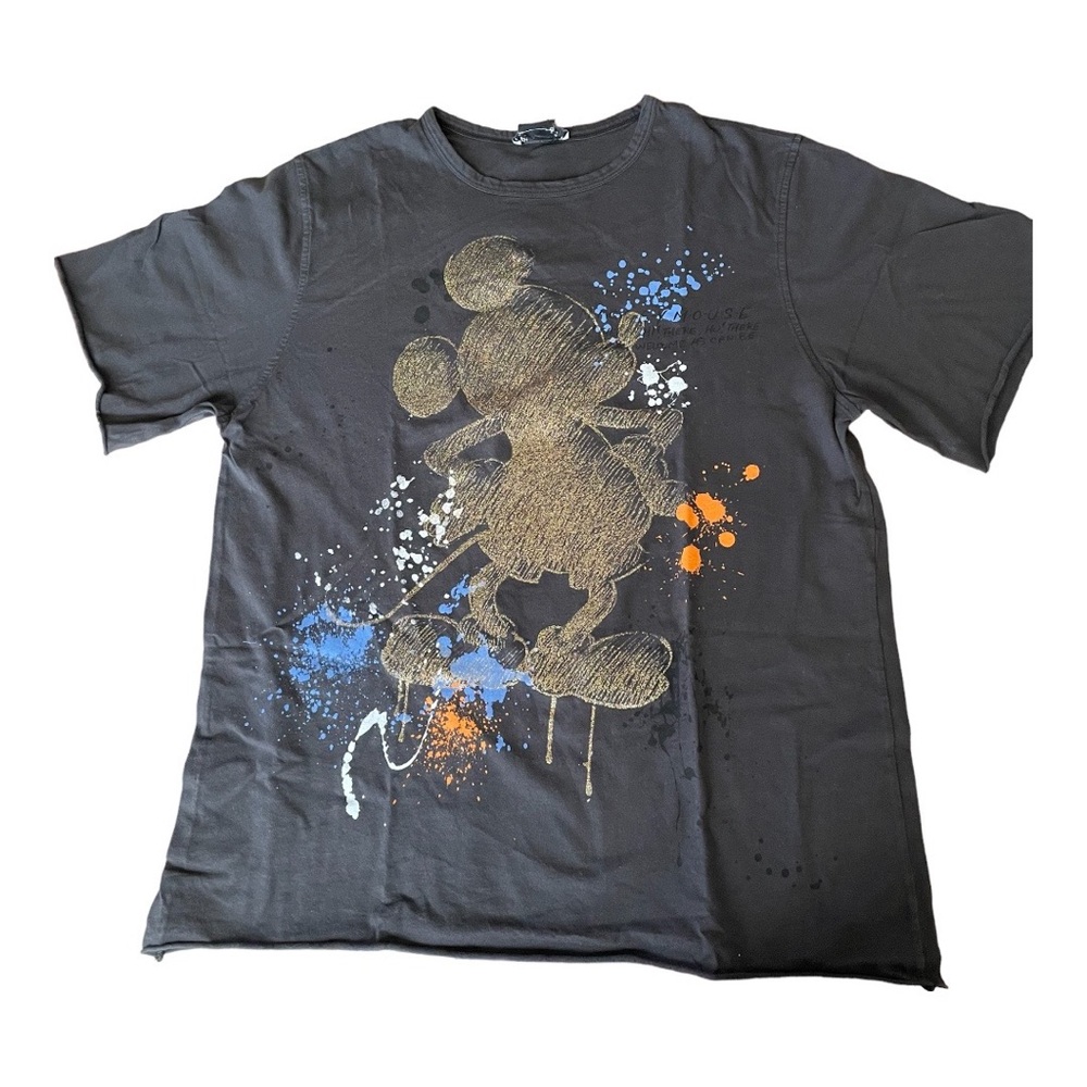 Zara womens Disney shirt small dark gray or black